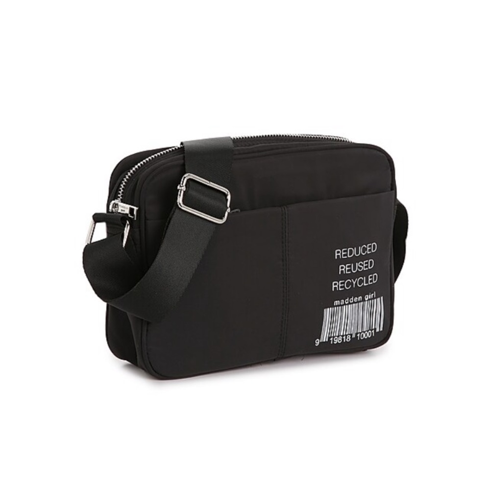MADDEN GIRL Eco Black Crossbody Bag